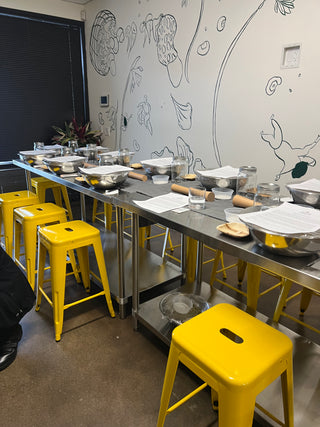Workshop set up inside Shared Cultures in San Francisco
