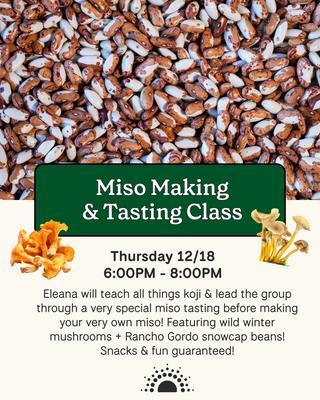 Miso Making & Tasting Class (12/18/25)