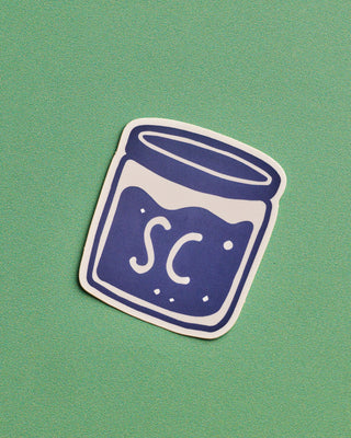 Shared Cultures Blue Jar Logo Sticker