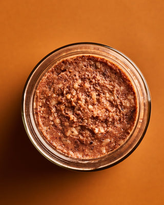 Open jar of Cocoa Nib Miso