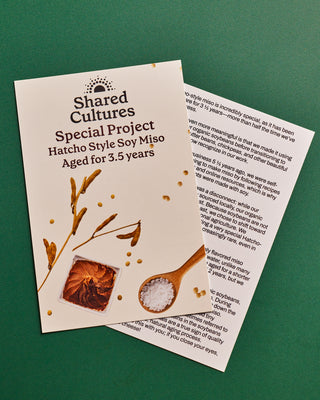 Information card about the Special Project Hatcho-Style Soy Miso