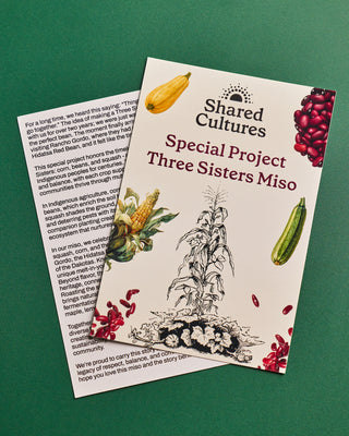 Informational card about the Special Project Three Sisters Miso