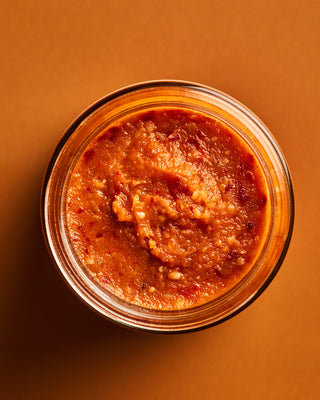 Open jar of Urfa Ancho Pepper Miso