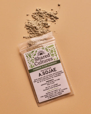 Open package of Shared Cultures A. Sojae Koji starter spores