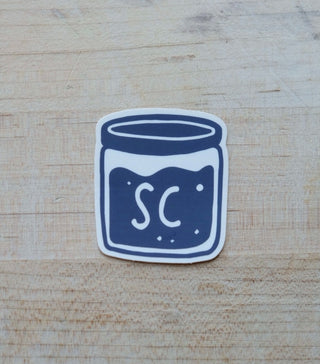 Sticker: Shared Cultures Jar (Blue)